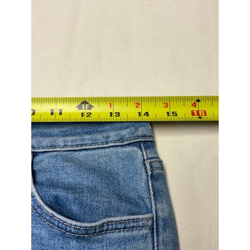 Just Black Denim Flare Jeans Womens 28X33 Light Wash High Rise Made in USA - Picture 10 of 14